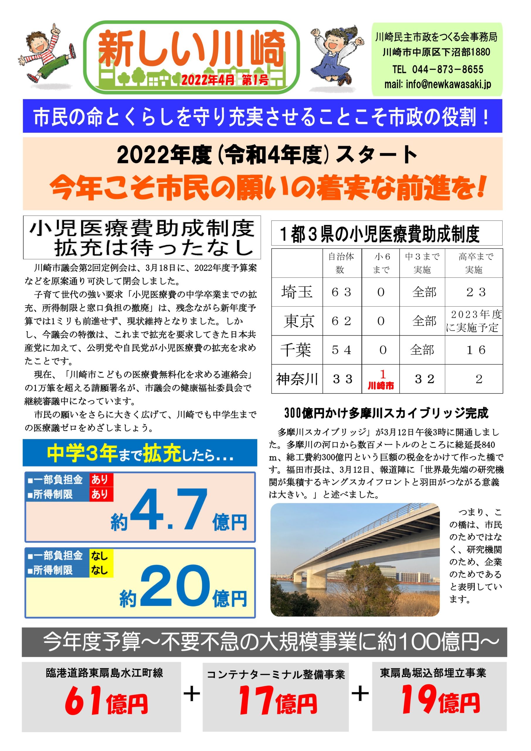 新しい川崎　2022年４月　第１号
